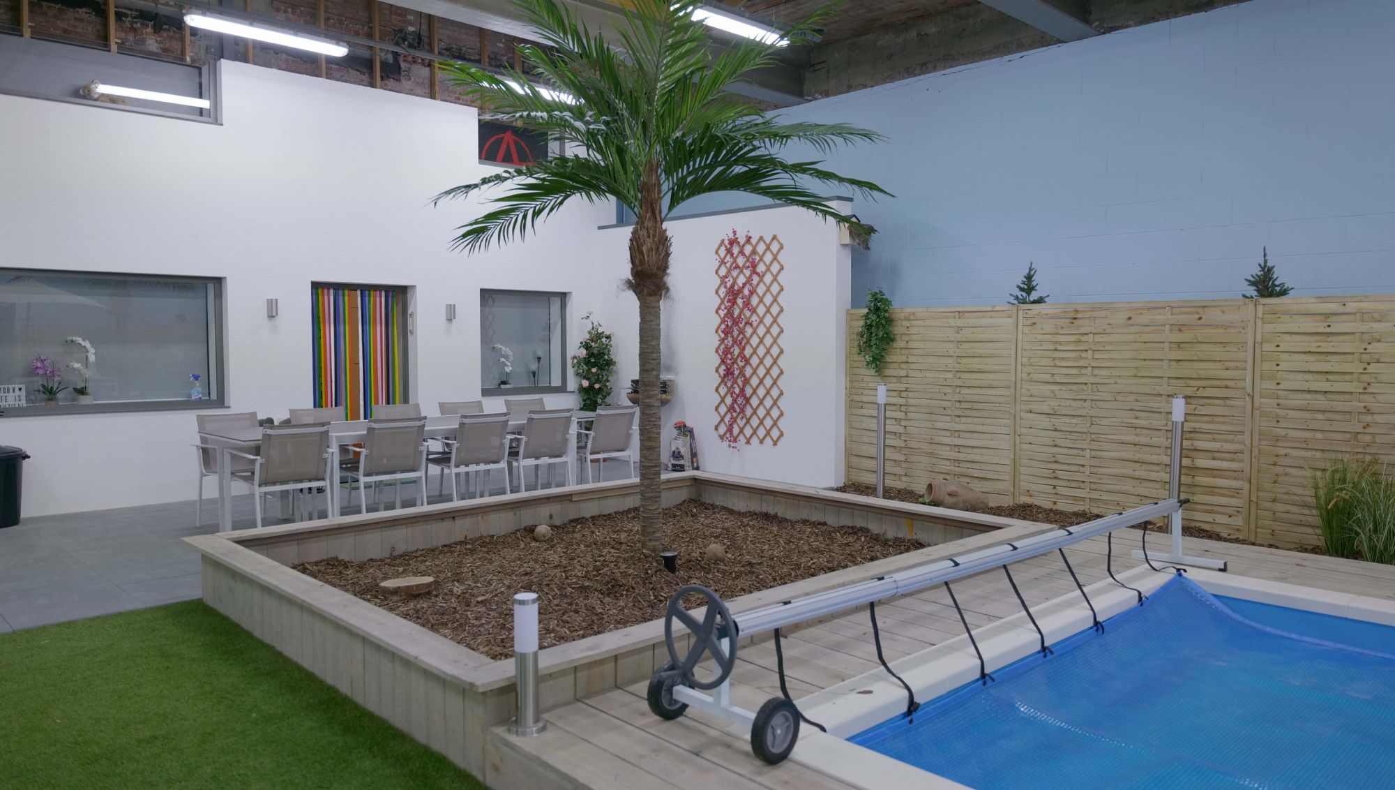 Indoor gevel - Kunstproject Netwerk Aalst